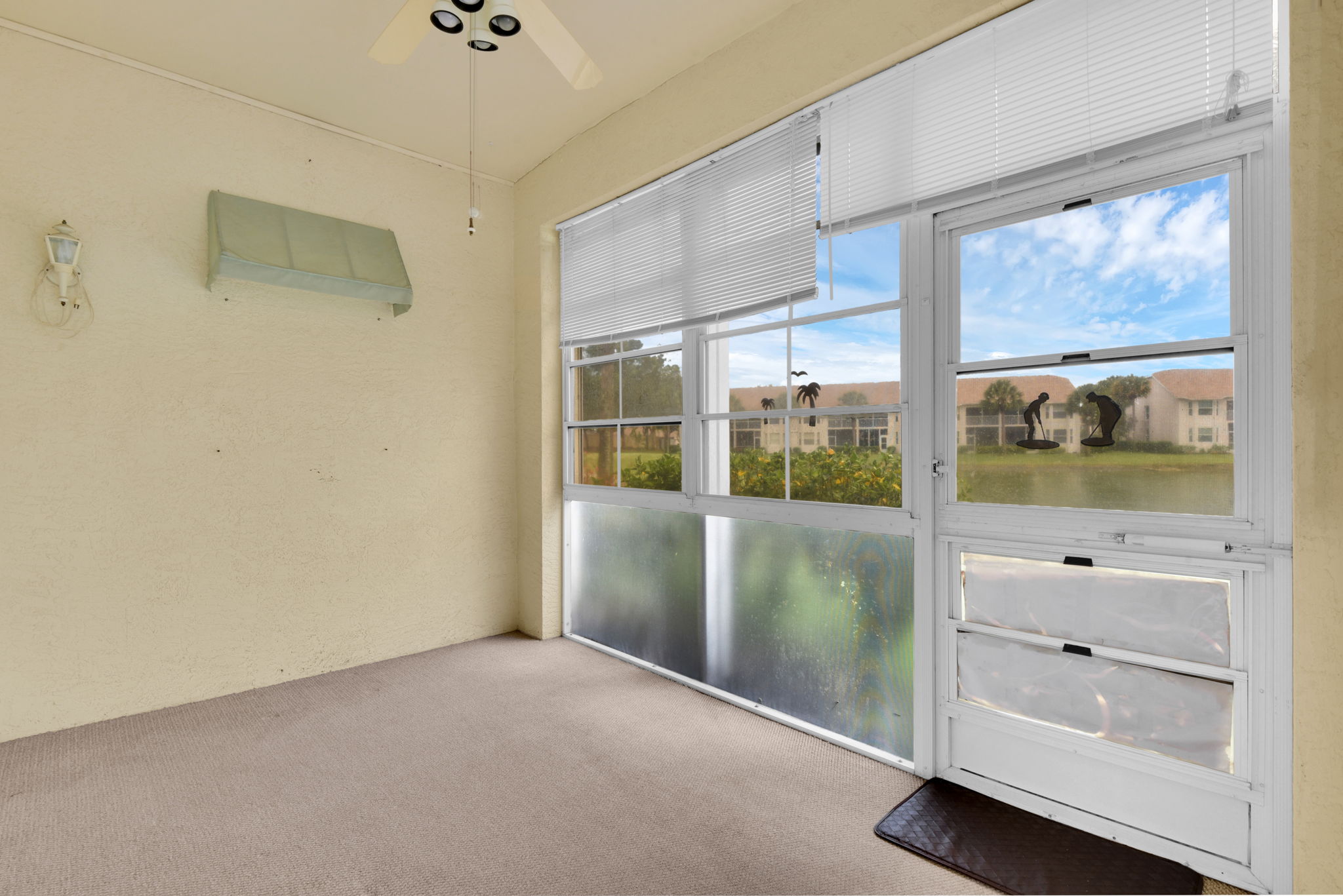 Electric Storm Shutter On Florida Room