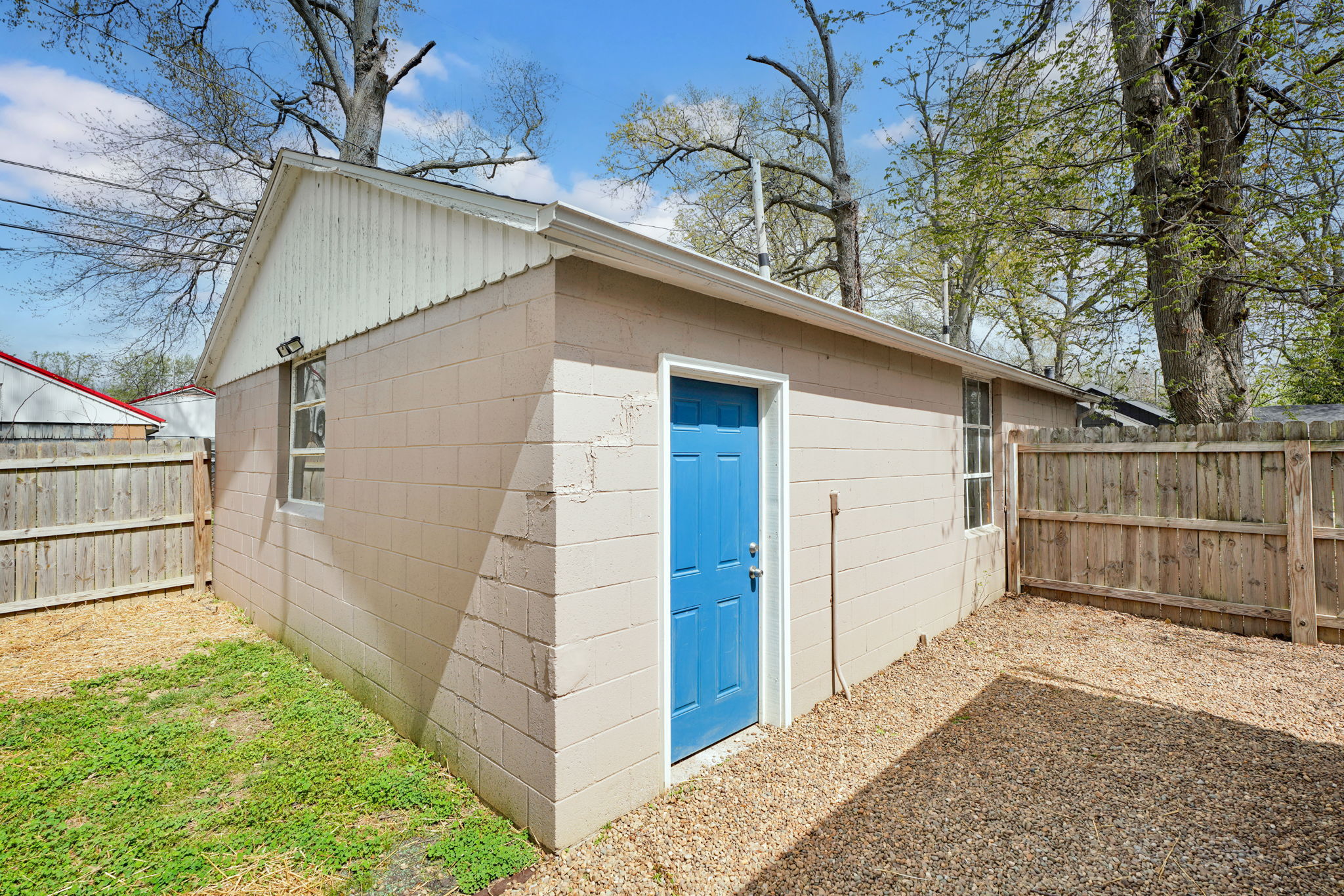 Easy Garage Access Inside Fence