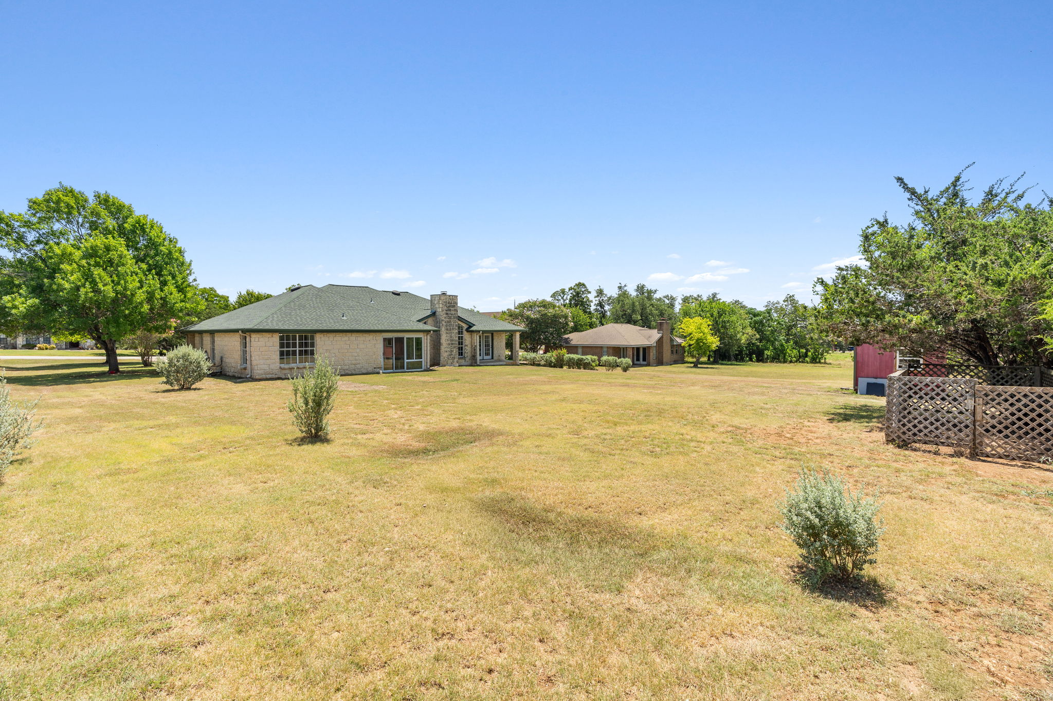 Backyard of 1/2 acre
