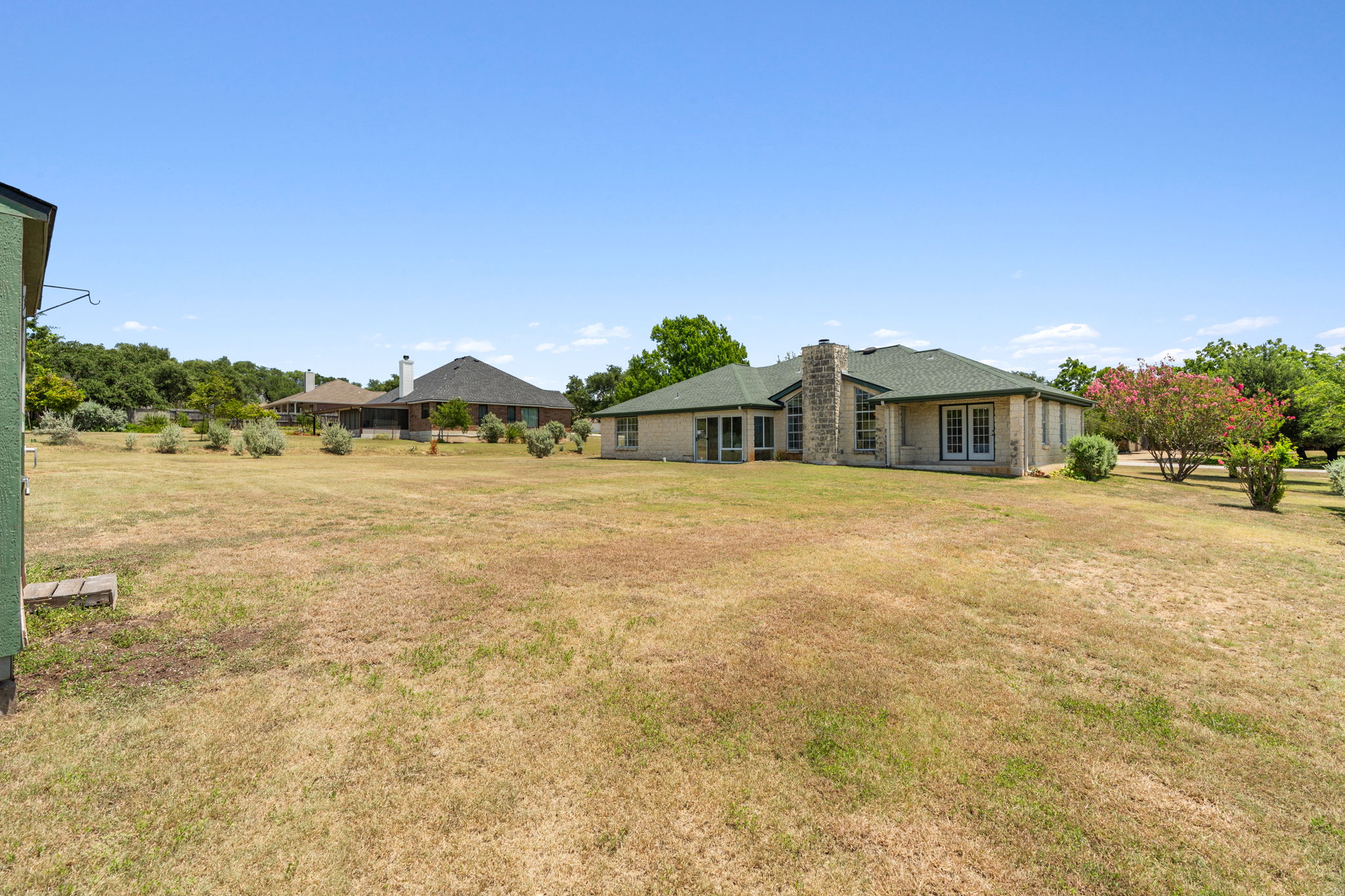 Backyard of 1/2 acre