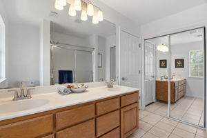 Primary Bathroom with linen closet