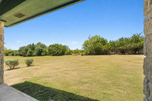 Backyard view from Primary Bedroom