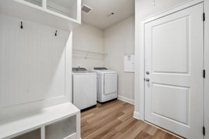 Laundry and mud room