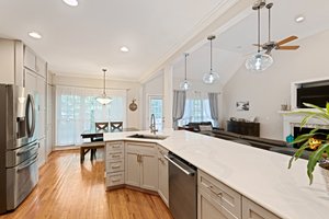 Open concept kitchen