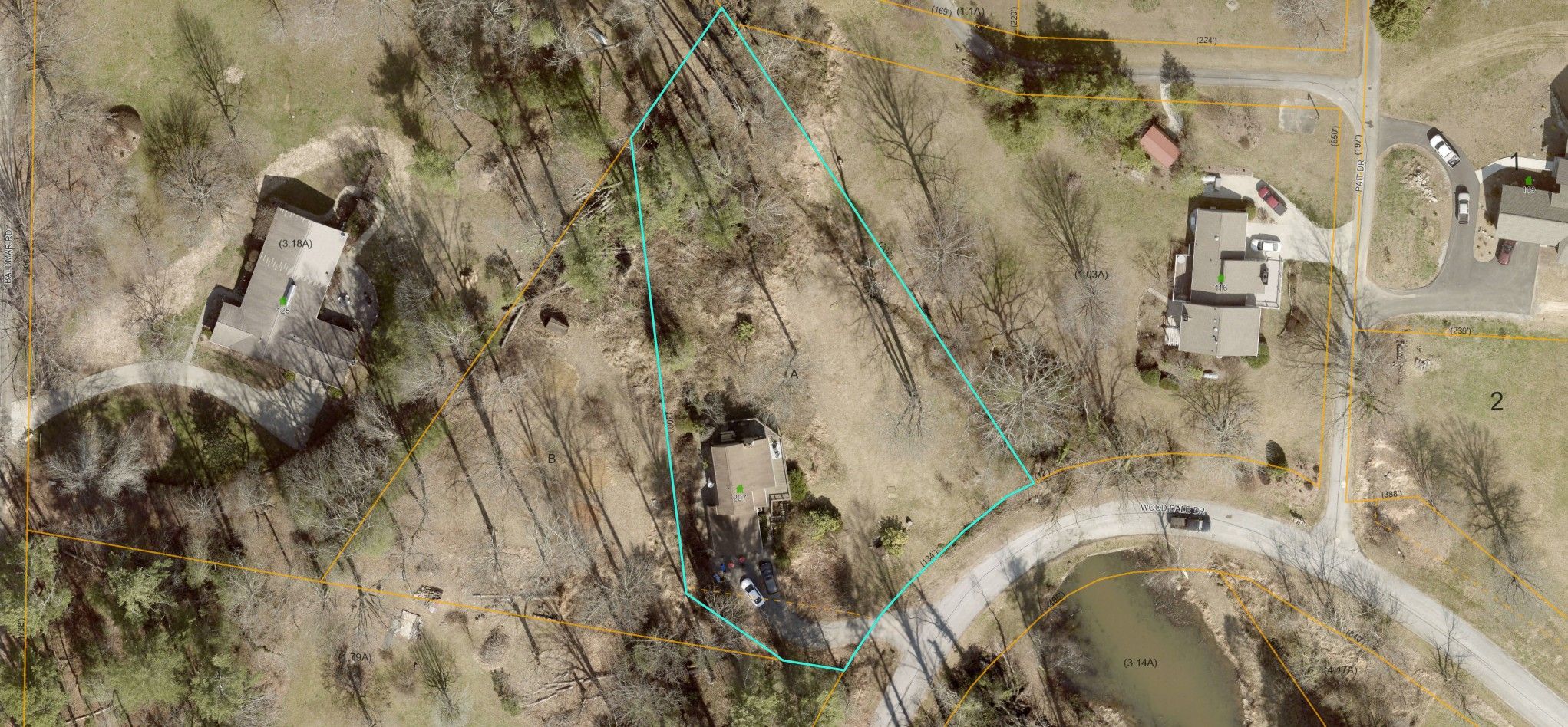 Home and Lot A (0.97 acres)