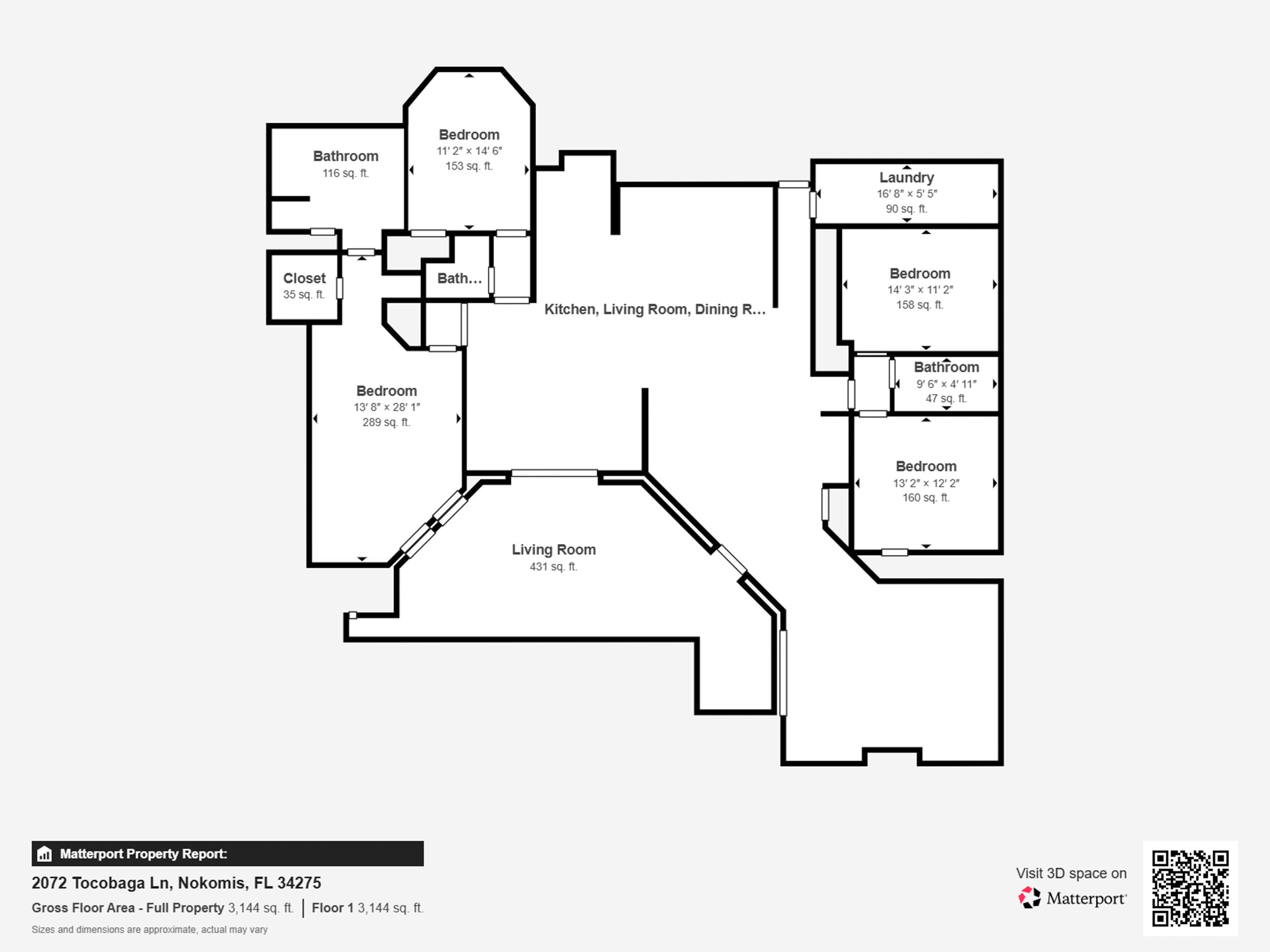 Measurements - 2072 Tocobaga Ln