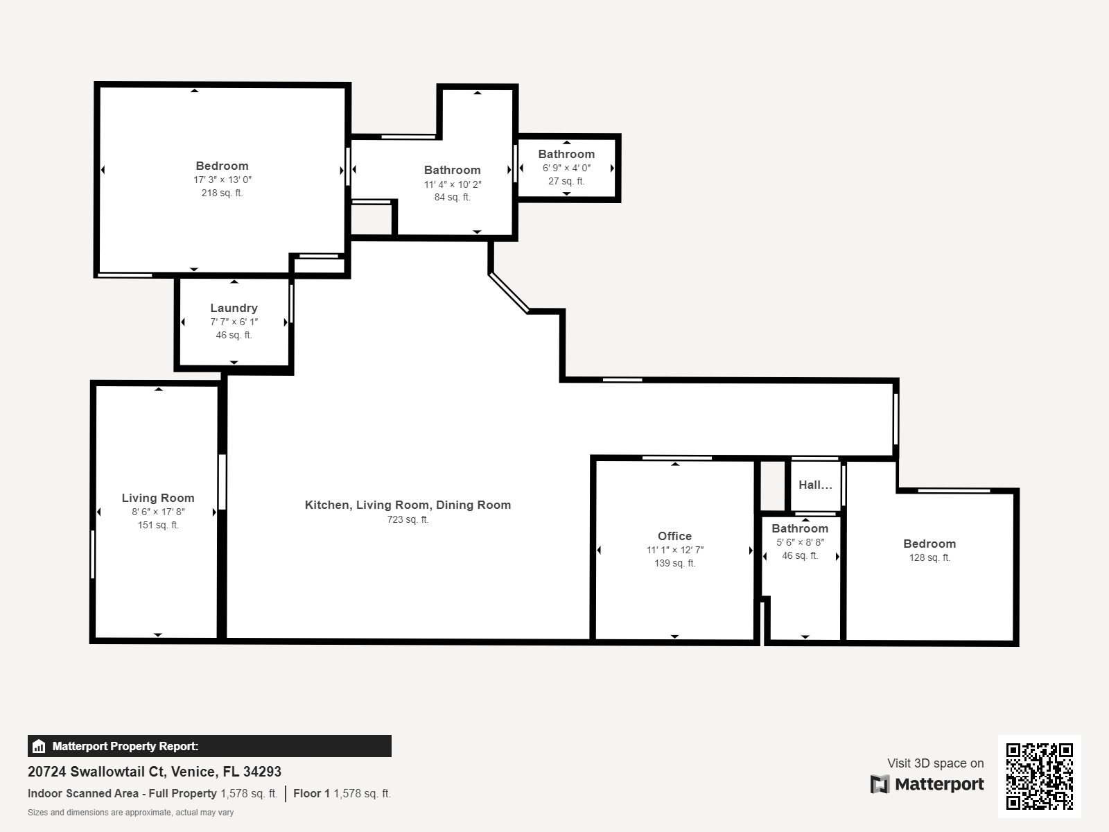 Measurements - 20724 Swallowtail Ct