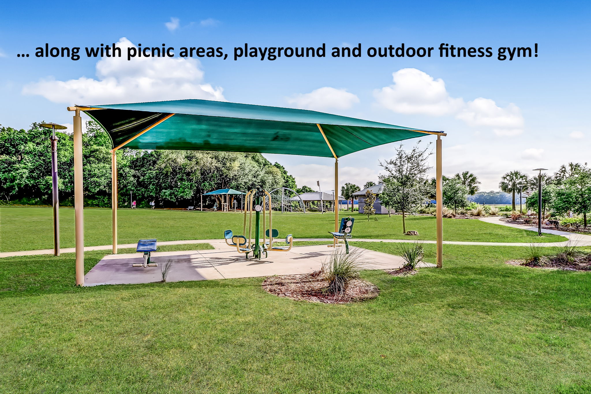 ... along with fun areas for both adult and child to engage in the outdoors.