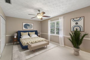 ... pictured here is the master suite (Virtually staged)