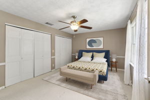 ...with two large closets ...