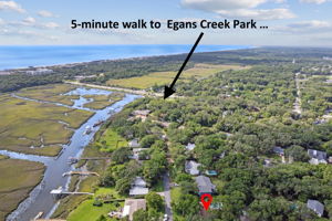 Plus, Egans Creek Park is literally just around the corner ...