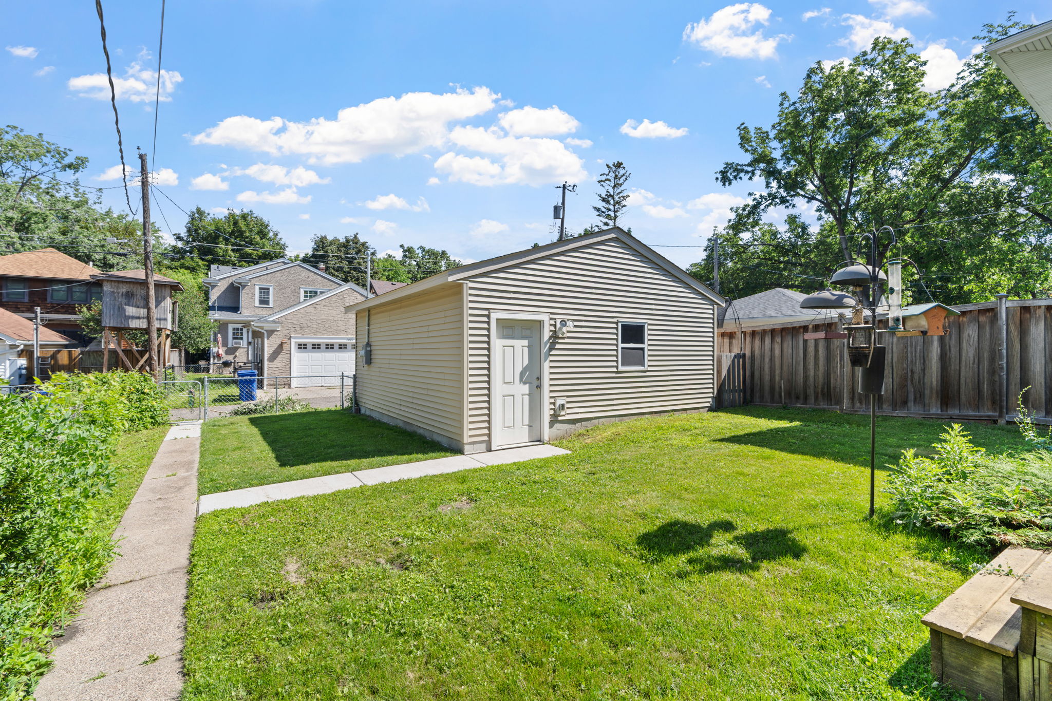 Exterior Backyard & Garage