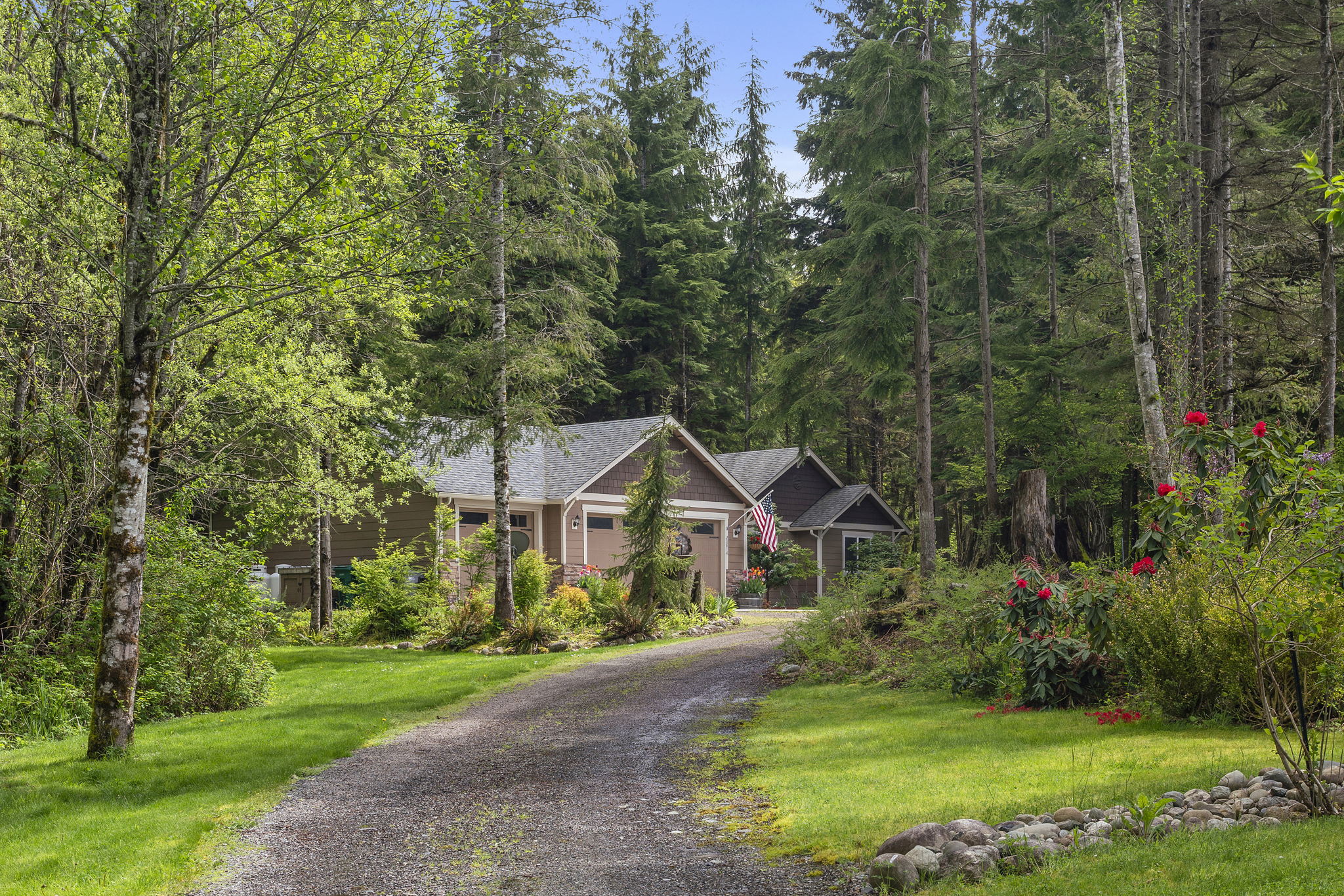 Drive down your own private lane to your 1.2+ acre secluded property!