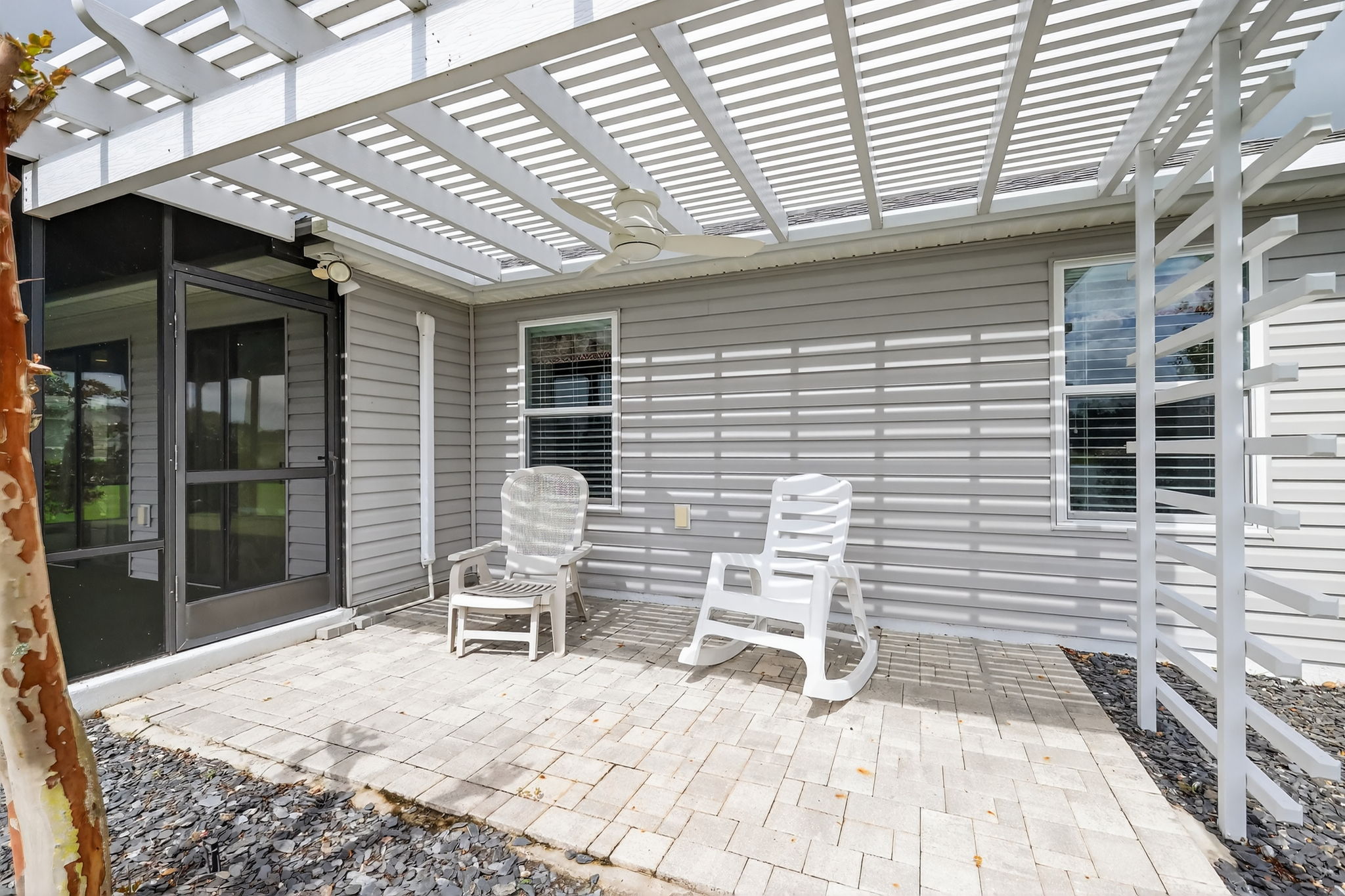 Paver Patio with Pergola