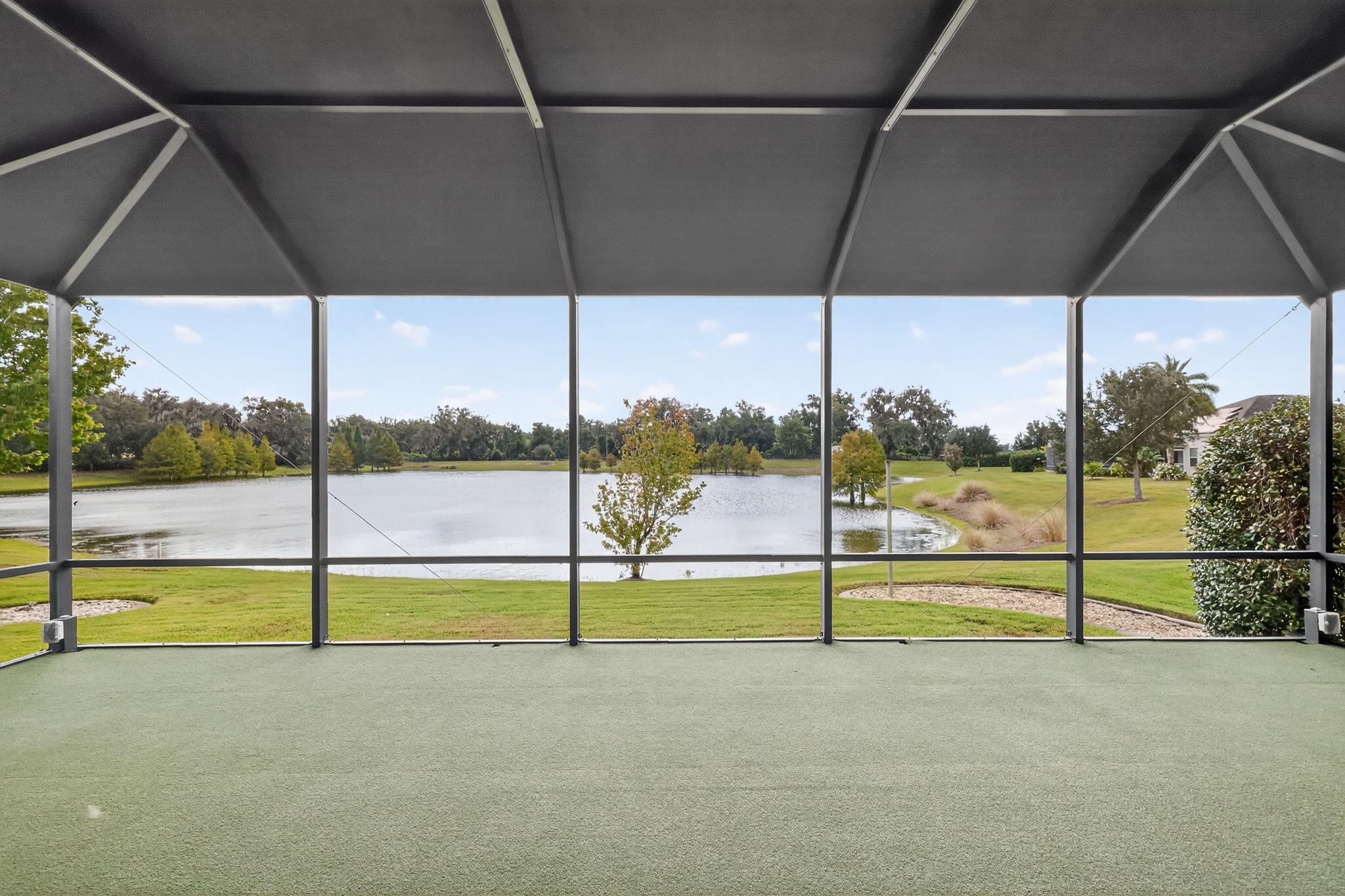 Spacious Rear Screened Porch with Canopy and Water Views!