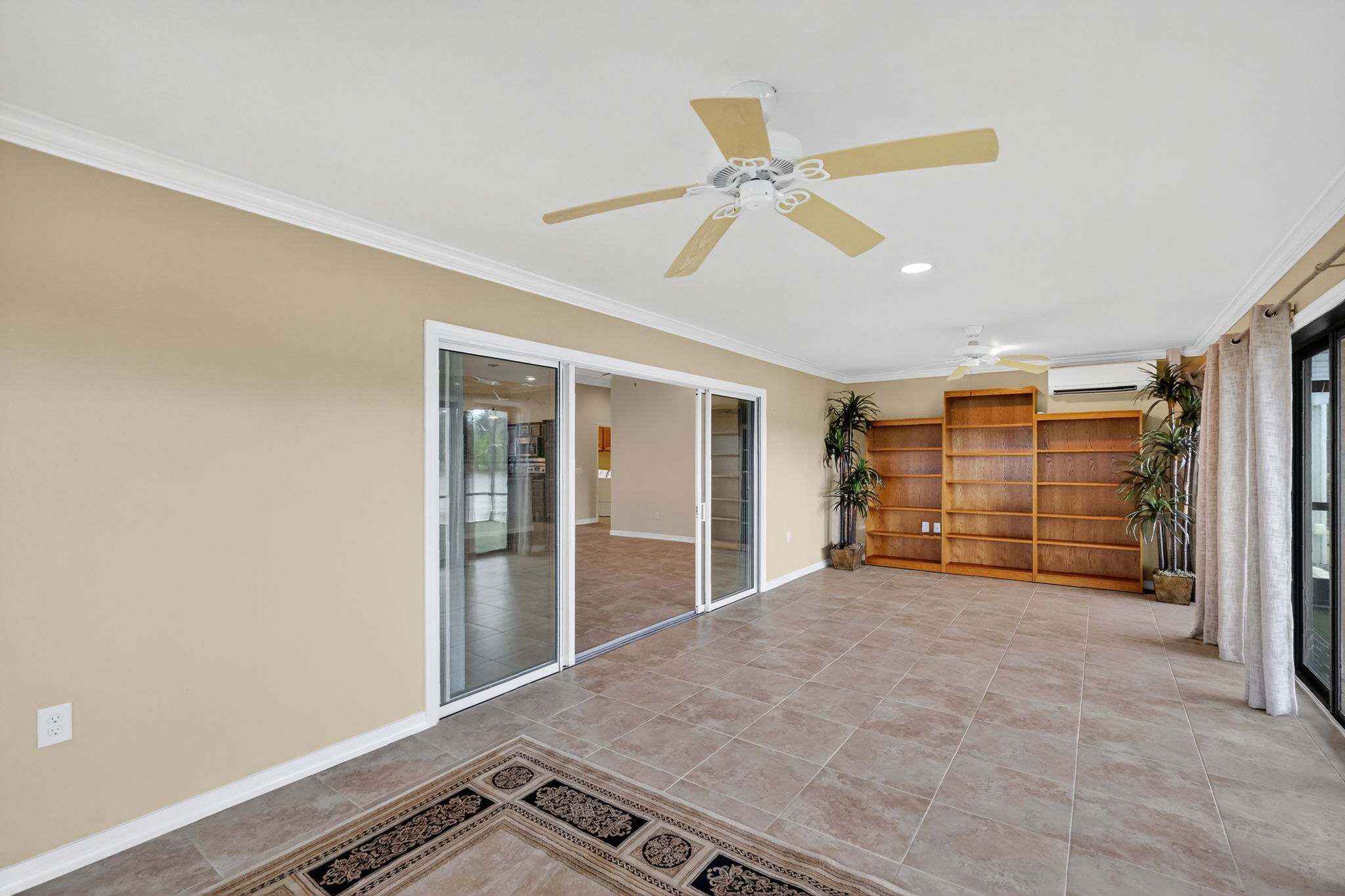 Expansive Enclosed Climate-Controlled Lanai