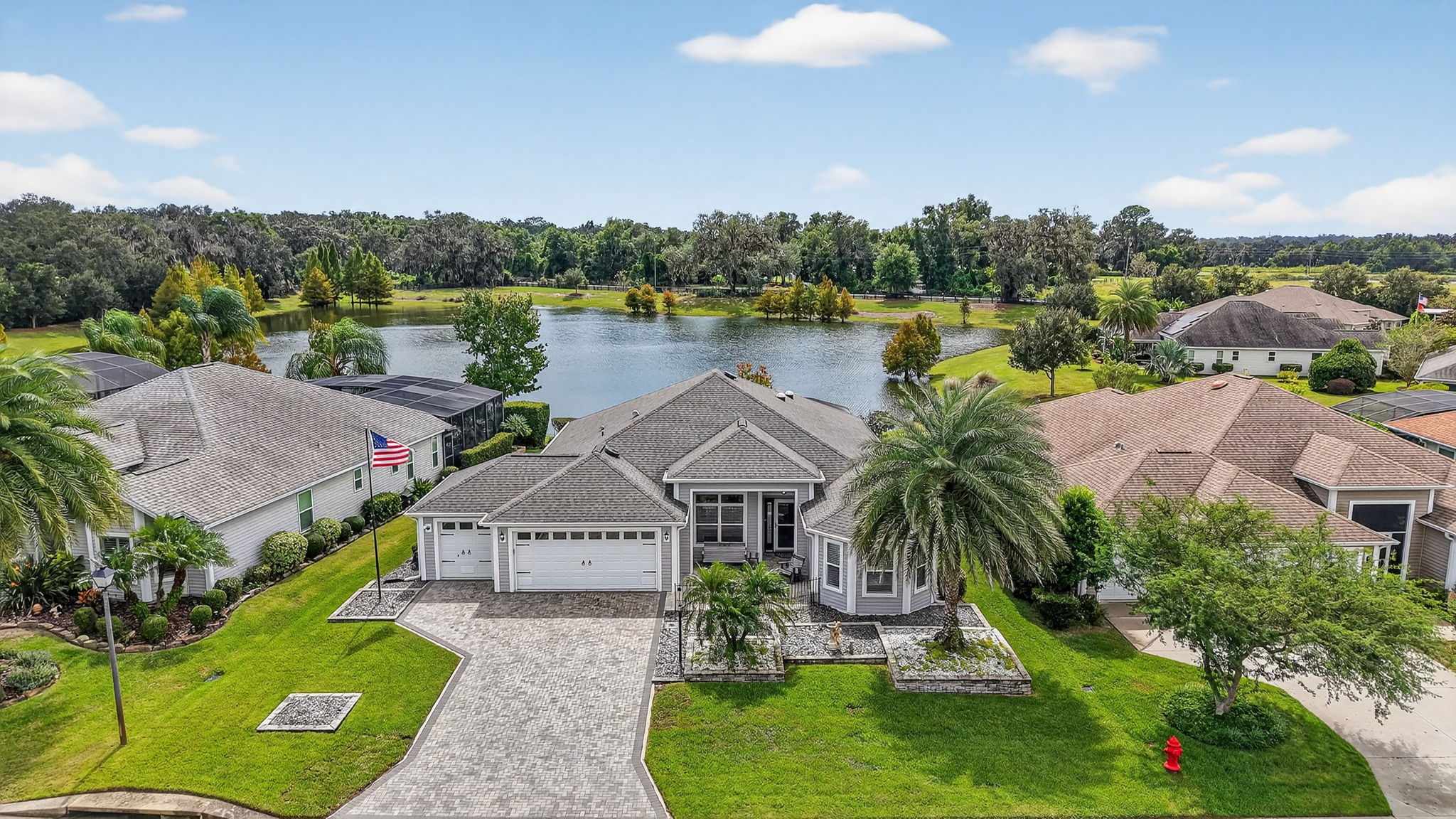 Aerial Aerial Front Elevation with Fabulous Water Views!