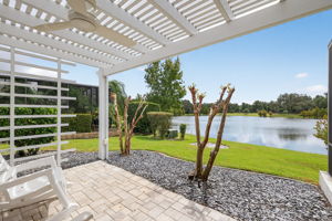 Paver Patio with Pergola and Amazing Water Views!