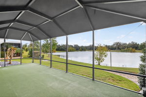 Spacious Rear Screened Porch with Canopy and Water Views!