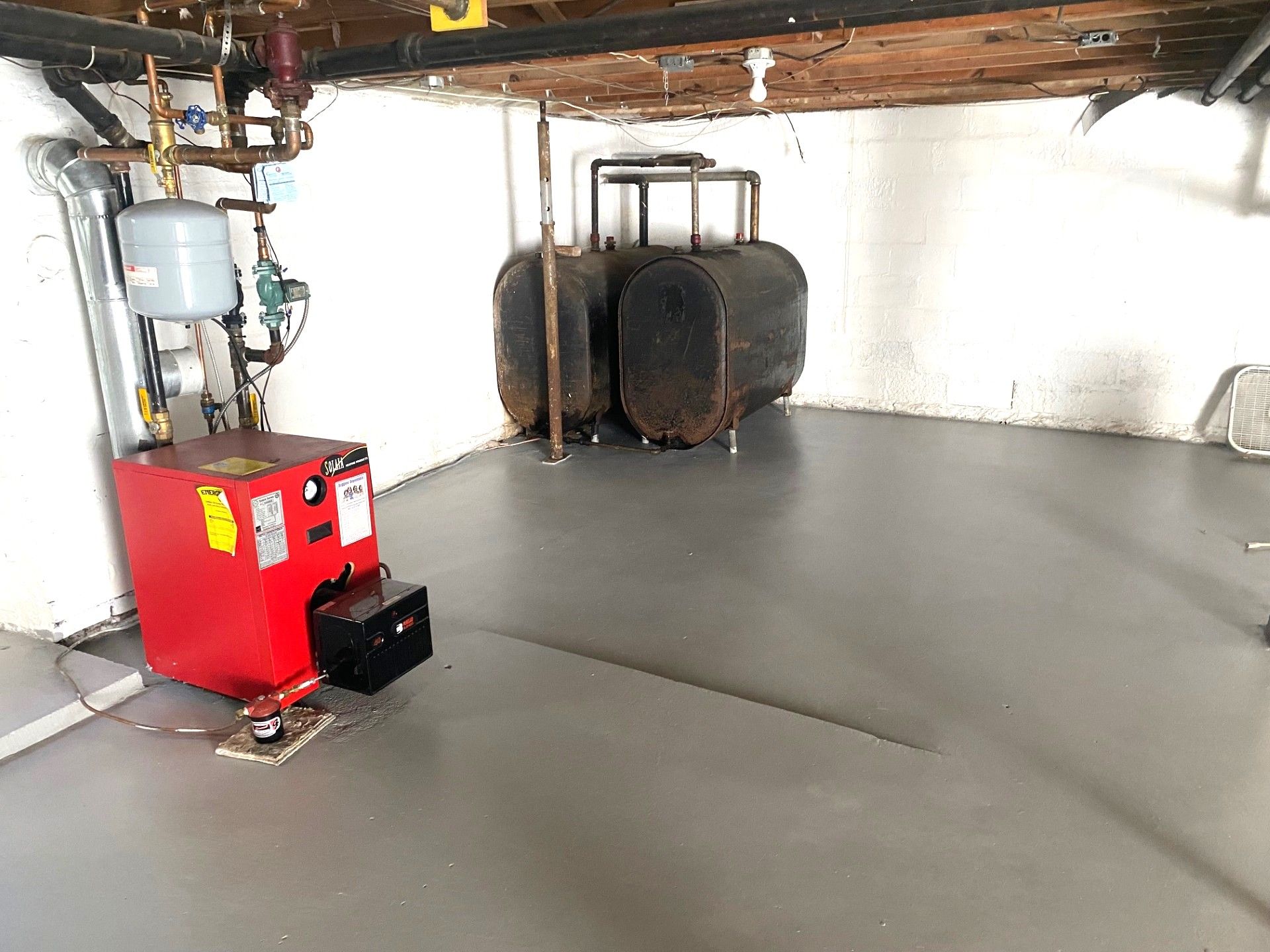 Basement Boiler & Oil Tank