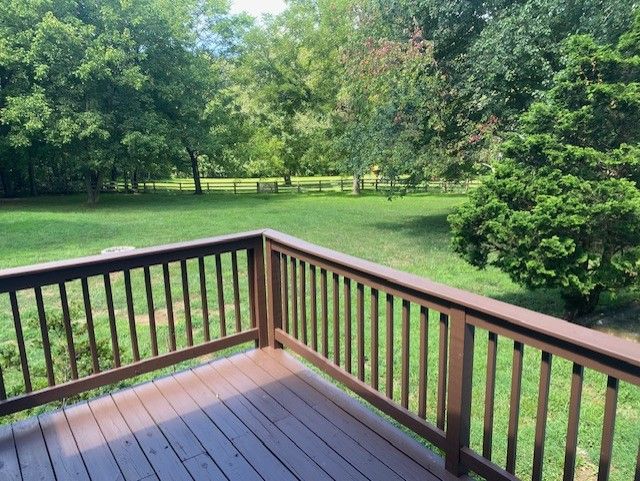 Rear Deck Off The Covered Porch