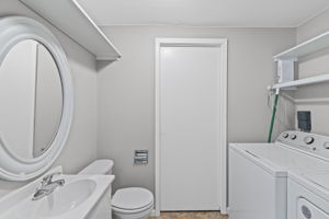 1/2 Bath / Laundry Room