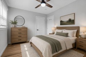 Bedroom 1 virtually staged