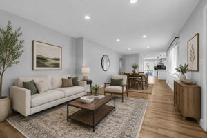 Living room/Dining room Virtually Staged