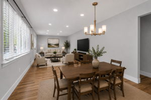 Livingroom/Diningroom Virtually Staged