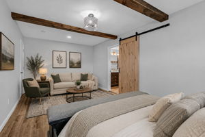Primary bedroom virtually staged