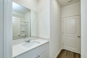 Pass Through Bathroom