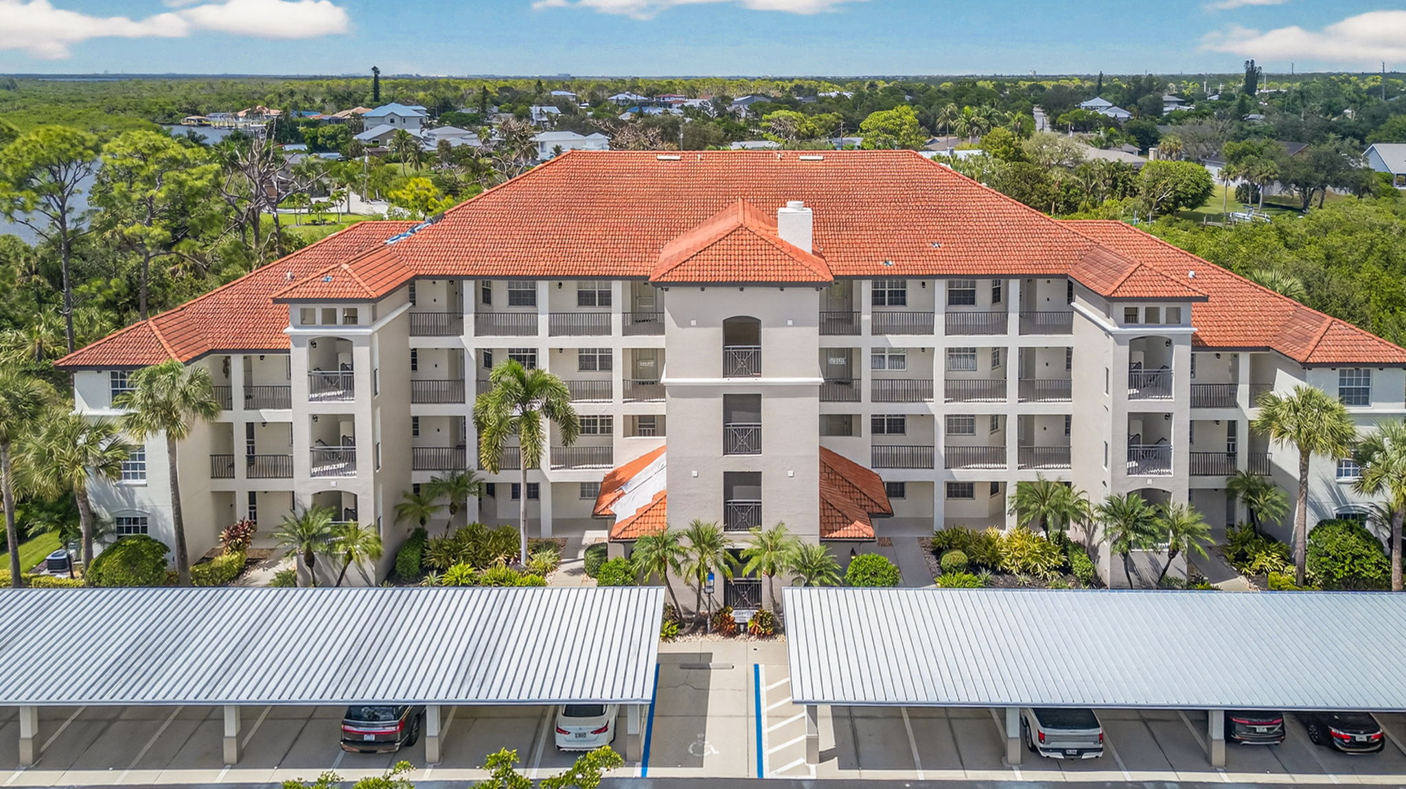 Aerial Front Exterior