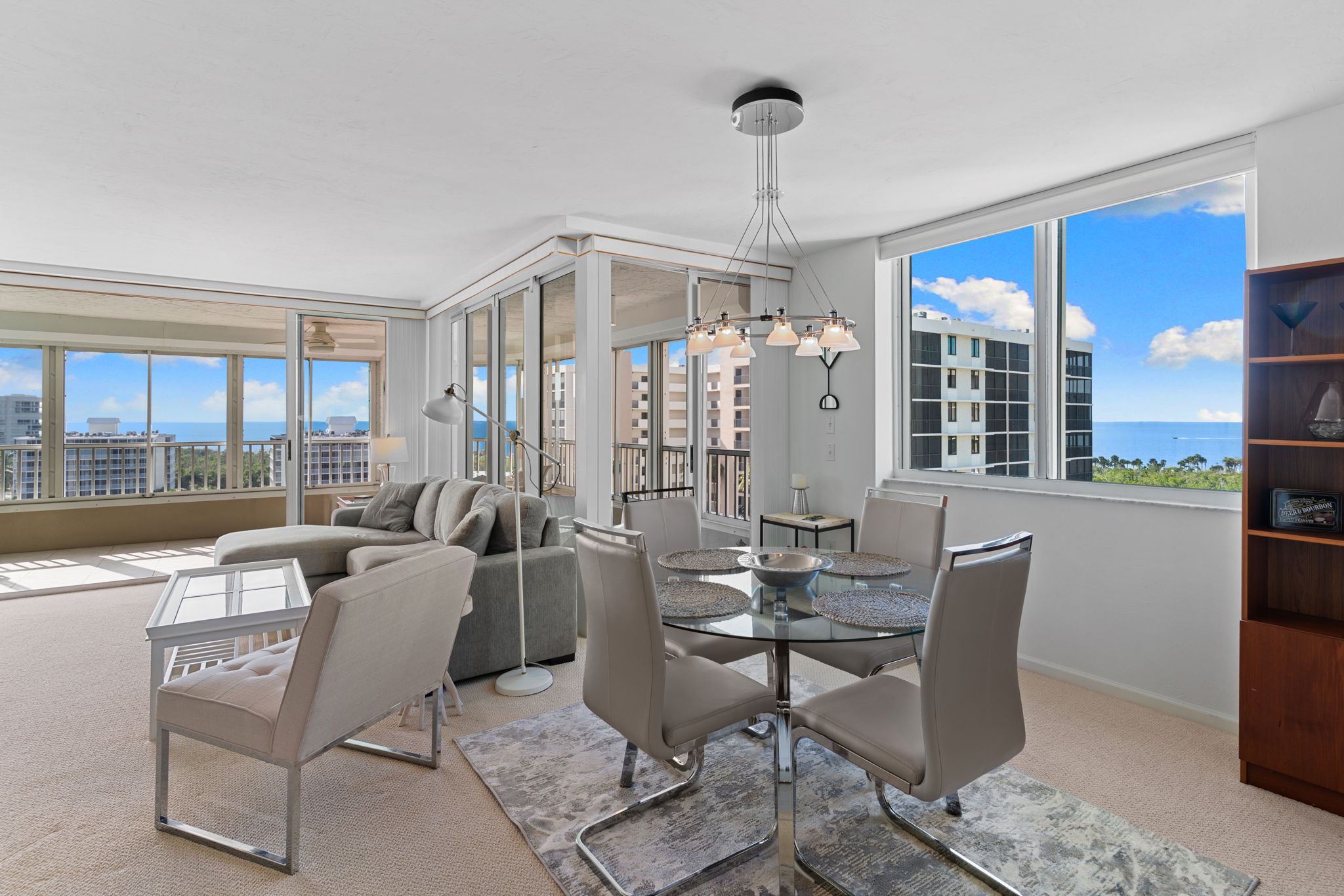 Light-filled dining area