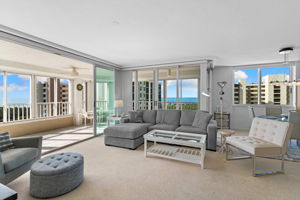 Sun-filled living space where morning light and water views set the tone for relaxed coastal living.