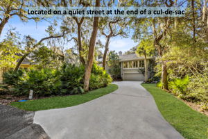 Located on a cul-de-sac, where quiet streets and privacy come standard.