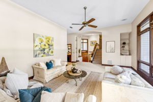 A grand living space designed to impress ...