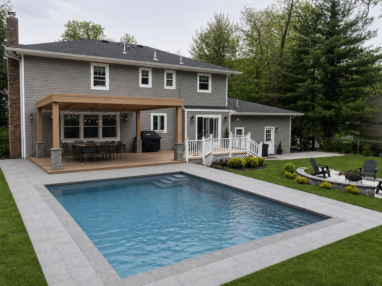 Proposed Pool Plan--Architect was hired, permits were filed and approved, deposit made-if you want a heated in ground pool -- it can be done.
