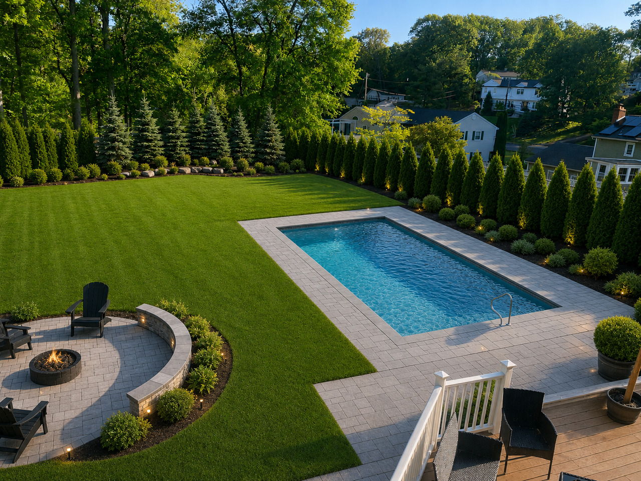 Proposed Pool Plan--Architect was hired, permits were filed and approved, deposit made-if you want a heated in ground pool -- it can be done.