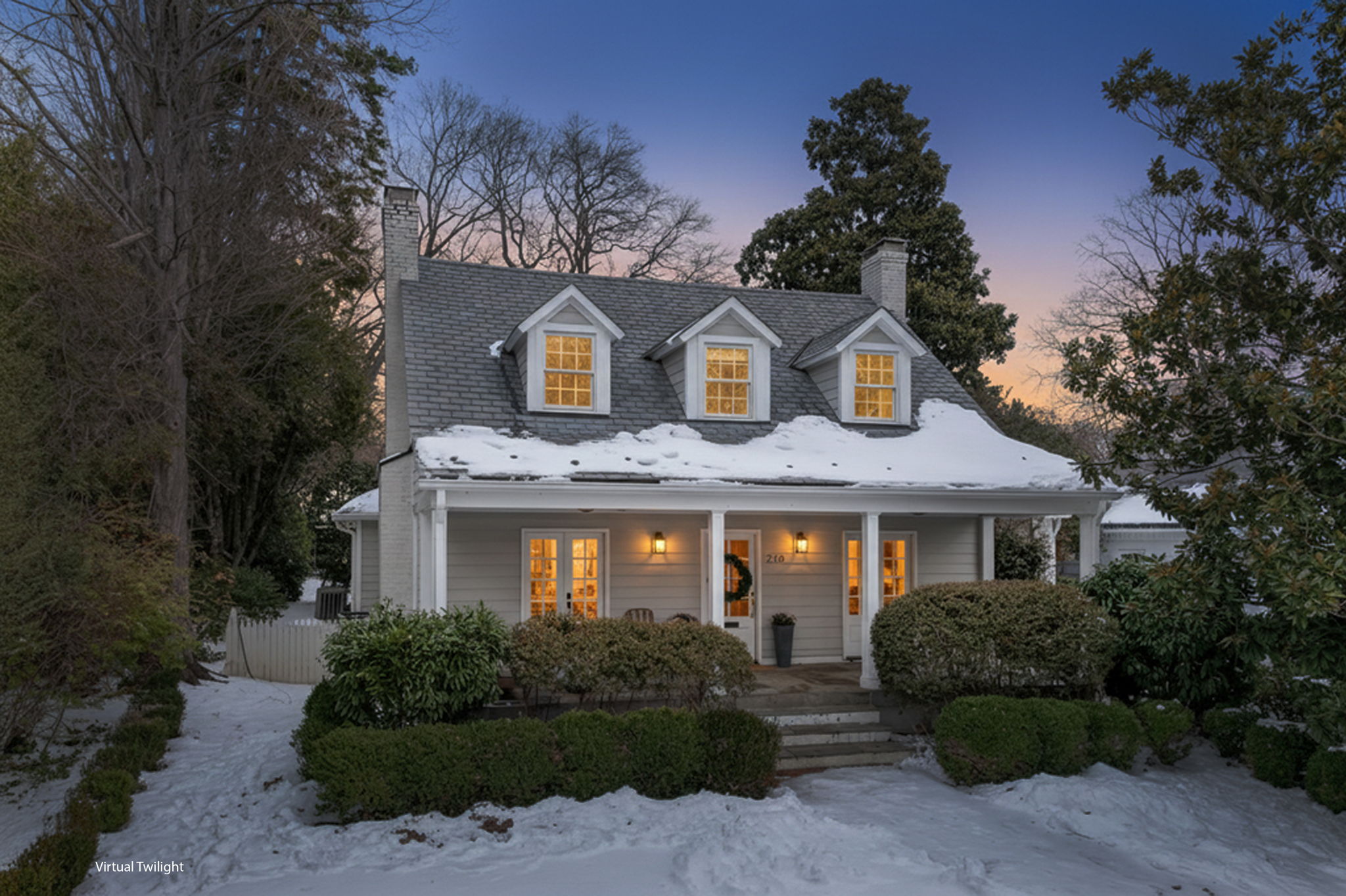 Front of Home Virtual Twilight