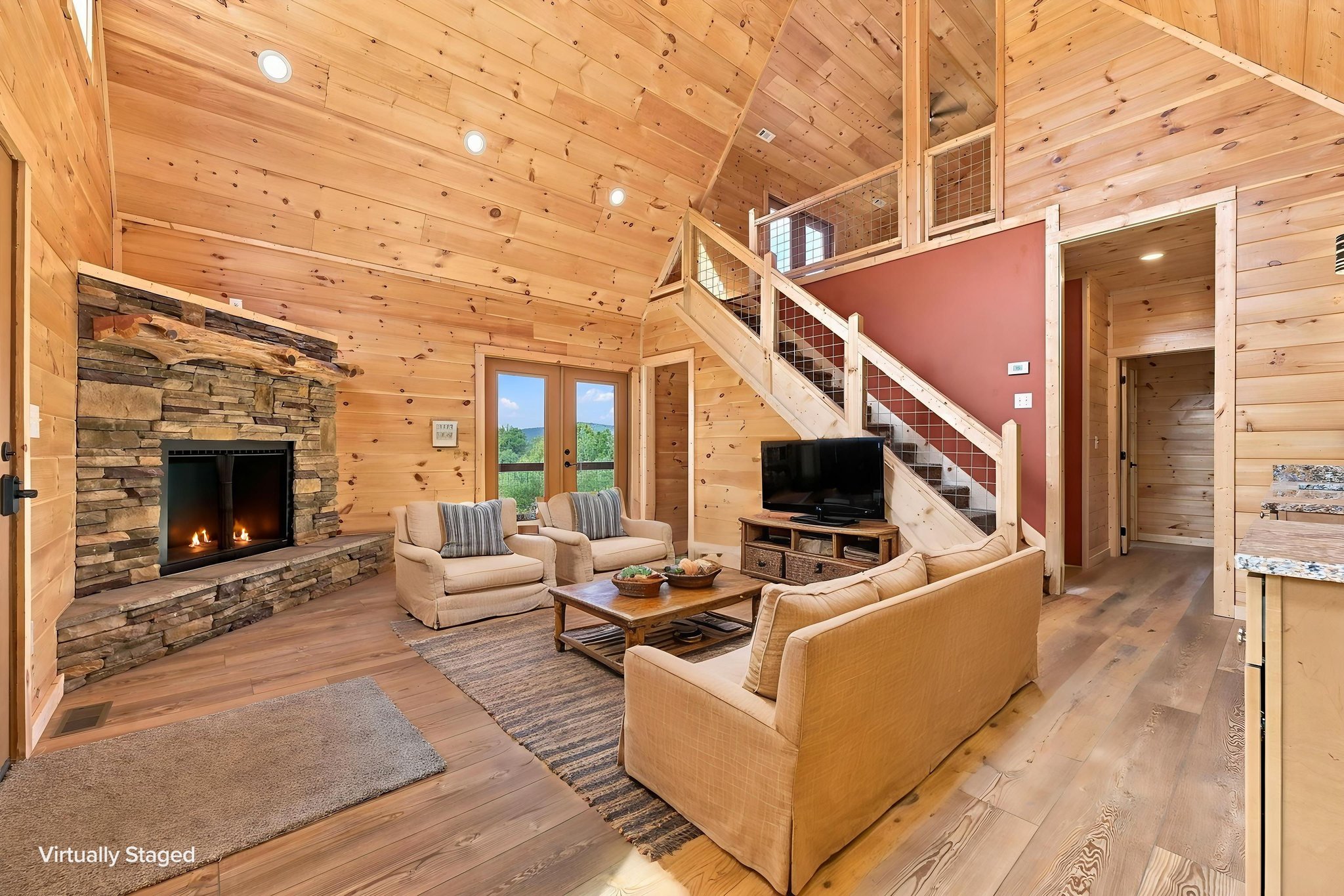 Fiddlers Way living room — virtually staged