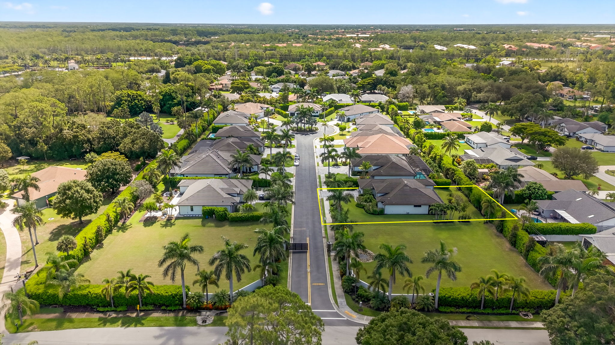 Aerial View 2 -Lot Lines