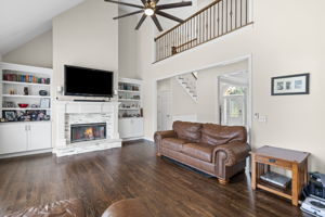 Custom Fireplace and Bookshelves