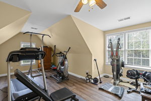 Bedroom/Workout room