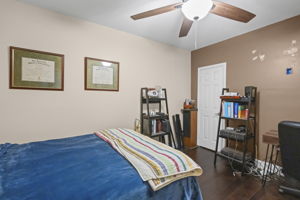 Basement room with closet