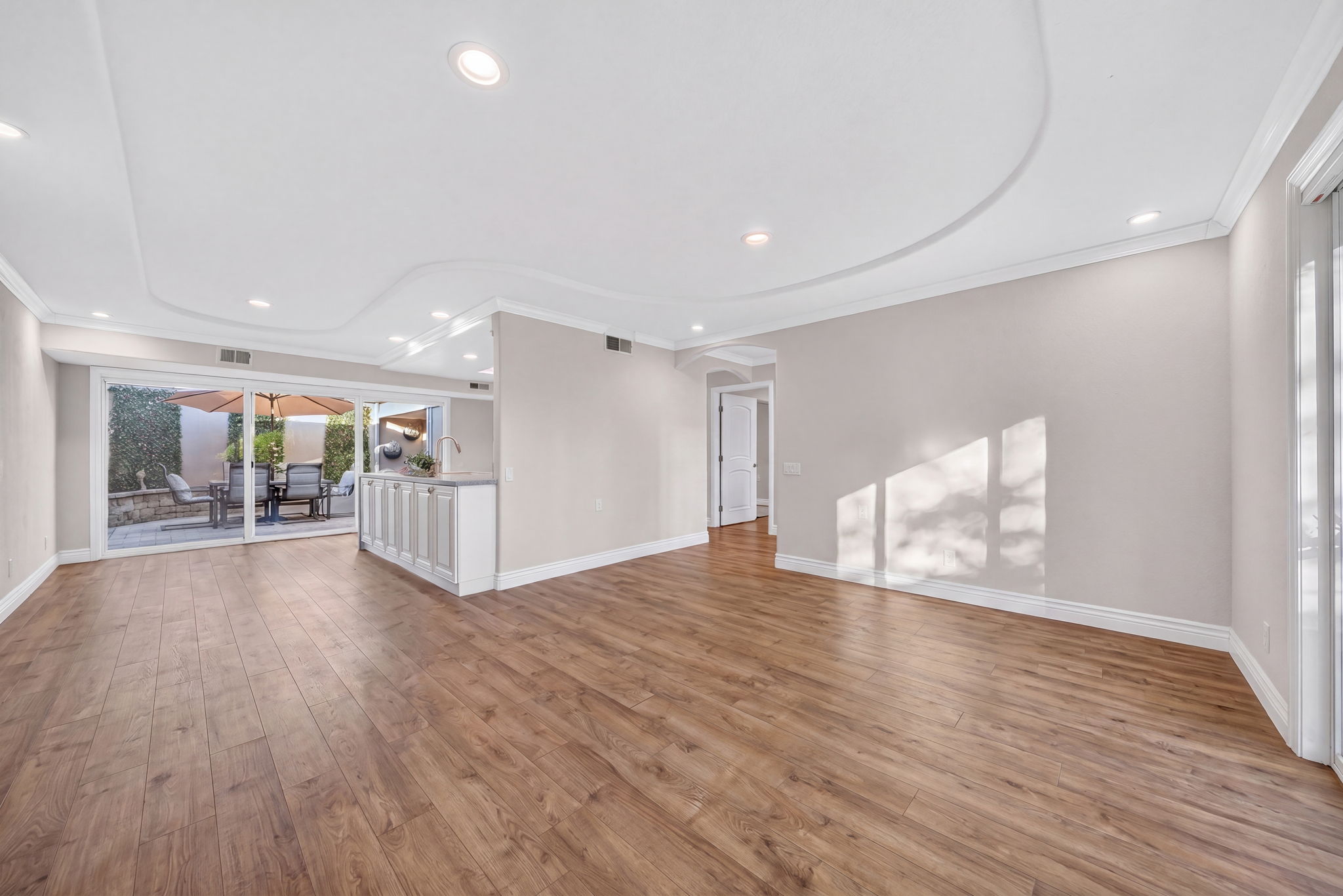 Furniture virtually removed