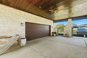 Garage Entry under Carport