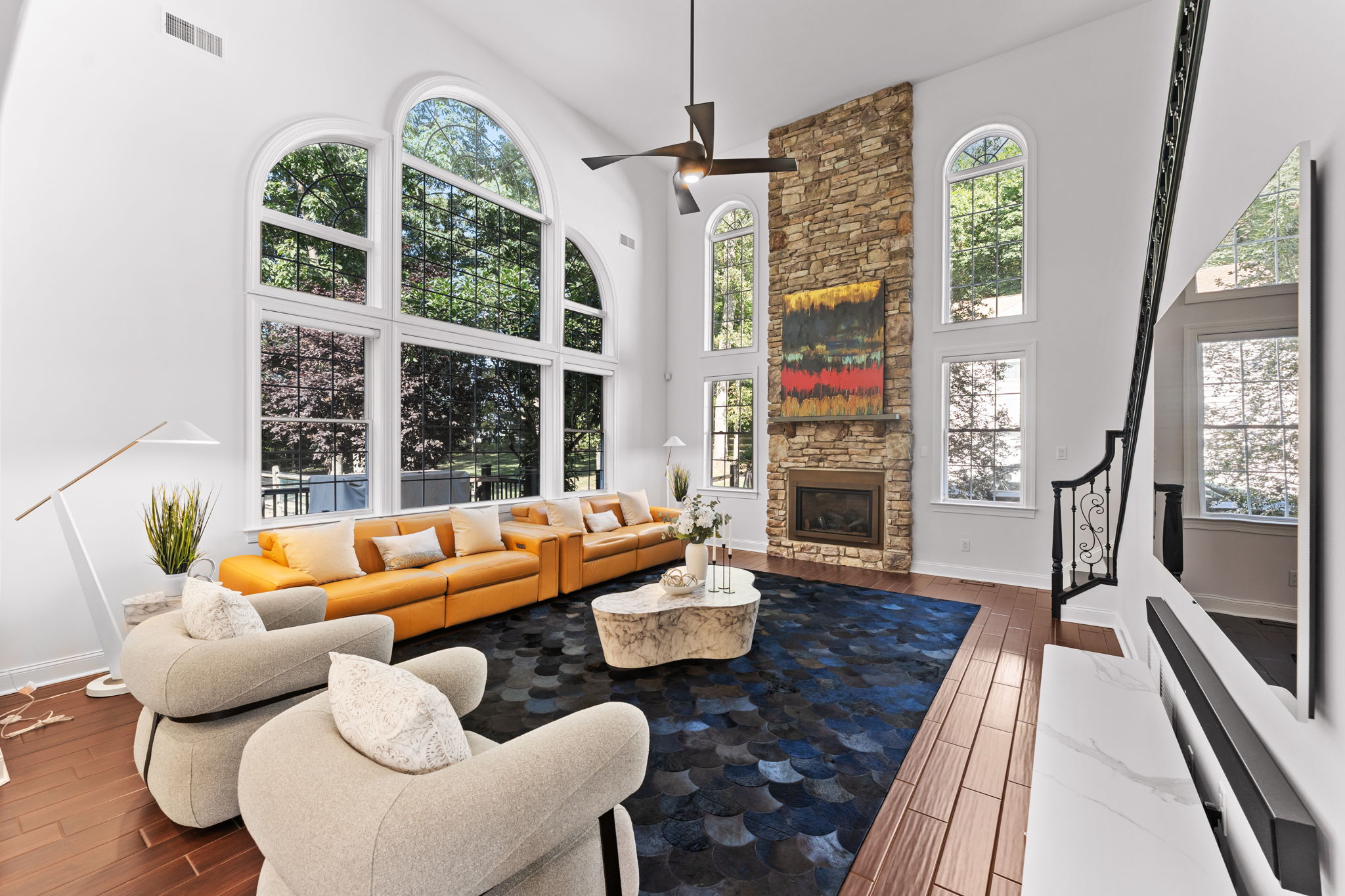 Two Story Family Room