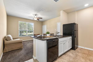 Separate Mother-In-Law Apartment has two enterences, one to the front porch and one to the main home. They can be locked for privacy