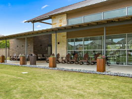 One of two community pools fitness centers