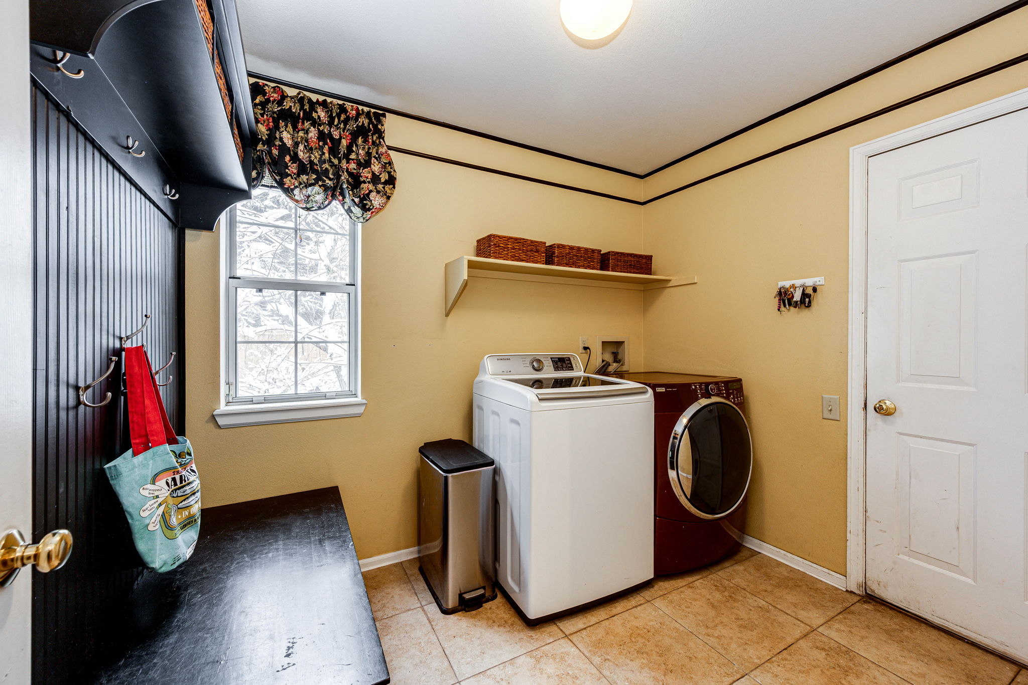 Laundry Room/Mud Room With Custom Cabinetry